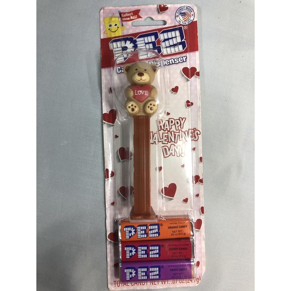 Other - PEZ Love Bear Valentine Red Heart Happy Valentines Day Dispenser NOC
